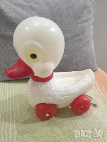 Стара играчка за дърпане Пате, снимка 2 - Други - 53297488