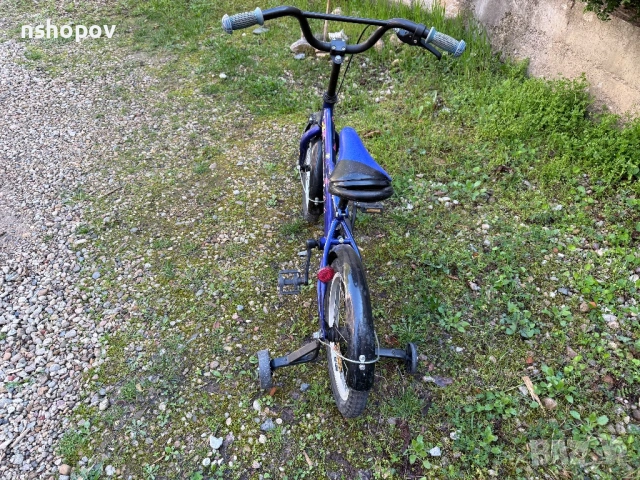 Детски векосипед с помощни колелета 16 цола, снимка 3 - Детски велосипеди, триколки и коли - 54286613