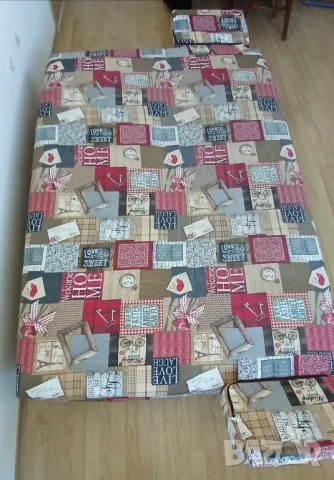 Диван спалня с матраци и ракли от двете страни за багаж., снимка 6 - Спални и легла - 50305214