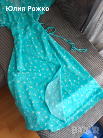 Рокля с прехлупване, снимка 4 - Рокли - 54341909