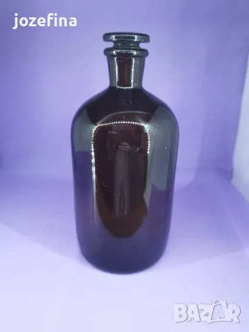 Реактивно шише, с шлиф, тъмно стъкло