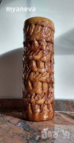 Тежка, масивна, керамична ваза от Германия. , снимка 8 - Вази - 44589131