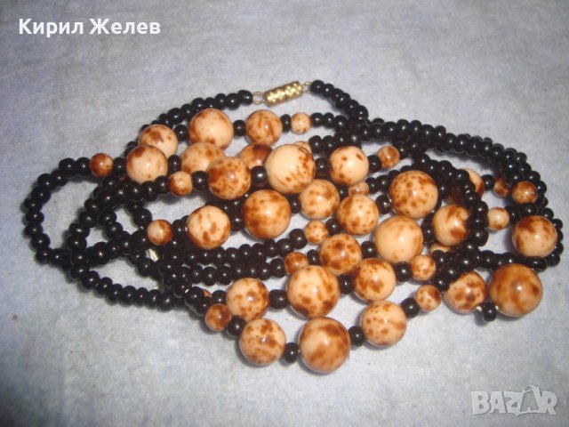 РАЗКОШНО СКЪПОЦЕННО АРТ КОЛИЕ МЪНИСТА ШЛИФОВАН ПОЛУСКЪПОЦЕНЕН КАМЪК ЯСПИС 31347, снимка 2 - Колиета, медальони, синджири - 38042111