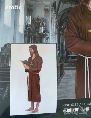 Монашеска роба от средновековен ренесанс - Код: М-1750, снимка 2 - Други - 54212653