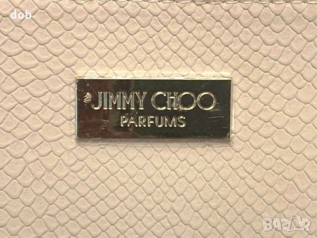 Нов несесер Jimmy Choo parfums White cream Pochette Clutch toiletry makeup Bag, снимка 6 - Чанти - 30706808