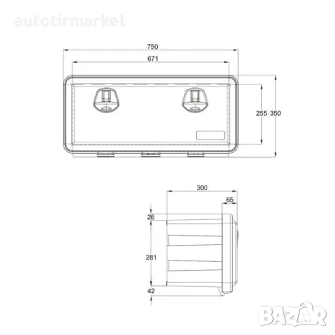 Кутия за инструменти DAKEN – 81105, снимка 2 - Аксесоари и консумативи - 56051286
