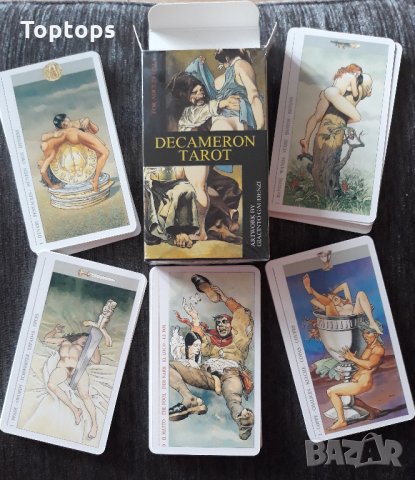 Таро за любовни гадания:  Decameron Tarot & Erotic FantasyTarot , снимка 4 - Карти за игра - 33813796