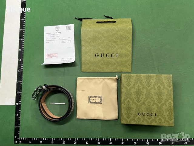 колани от естествена кожа в кутия Gucci , снимка 2 - Колани - 52716295