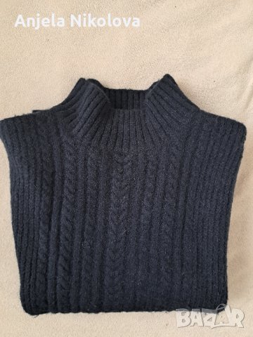 Пуловер без ръкави, паднало рамо , снимка 1 - Блузи с дълъг ръкав и пуловери - 42784352