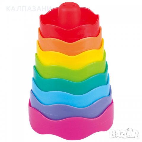 PLGo Цветна Пирамида Stack and Click (2362), снимка 2 - Образователни игри - 37673271