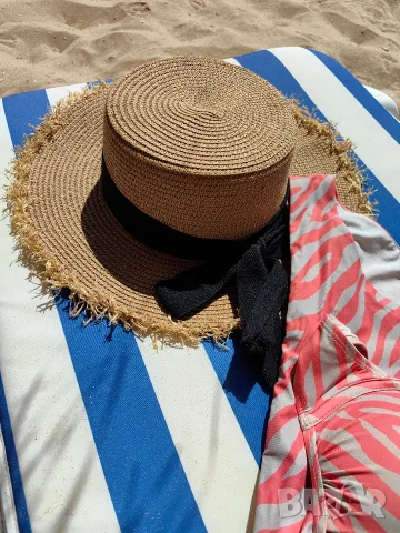 сламена шапка spf, снимка 3 - Шапки - 55902843