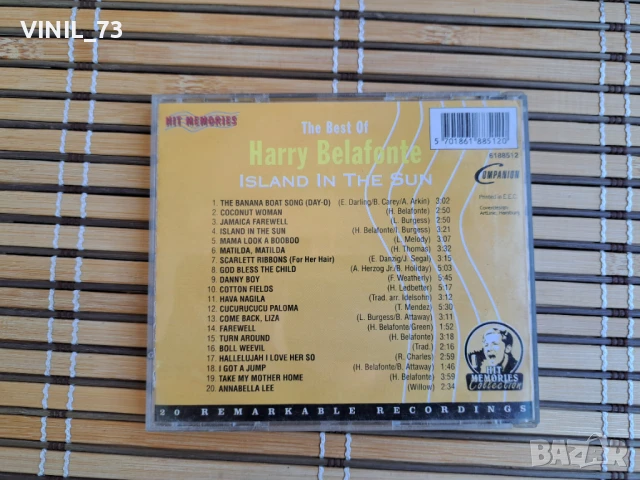 Harry Belafonte – Island In The Sun, снимка 3 - CD дискове - 50878965