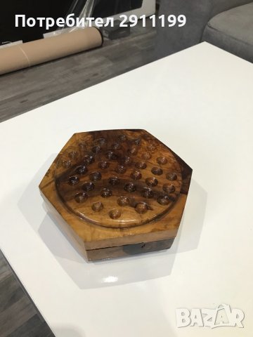 Стара игра Solitaire ( Senku/Peg solitaire), снимка 2 - Други игри - 38472849