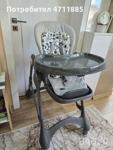 Стол за хранене Lorelli Bellissimo Cool Grey PU Leathe