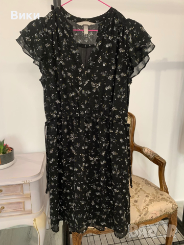 Красива рокля на H&M размер 38 подходяща за S, снимка 14 - Рокли - 44607131