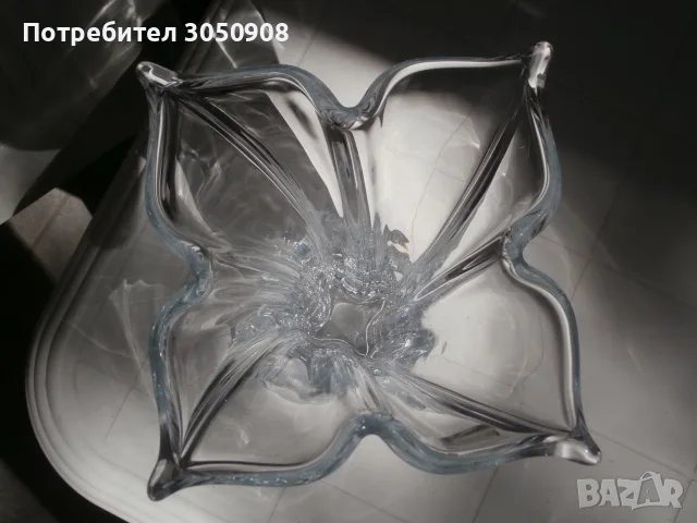 Кристална ваза Bohemia Флорал, 28 cm, снимка 2 - Вази - 56198151
