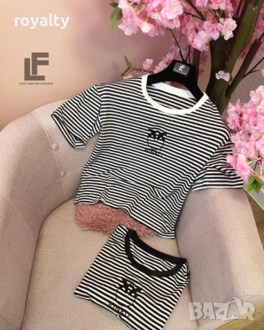 Pinko Тениска LFS Birds Stripes 9067, снимка 4 - Тениски - 52887359
