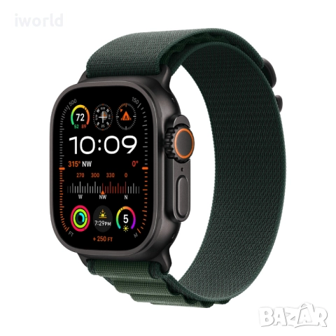 НОВ❌ 24М Гар‼️ Apple Watch ULTRA 2 ‼️Лизинг от 45лв/м‼️ 49mm Black Titanium ☎️, снимка 2 - Смарт часовници - 52247514