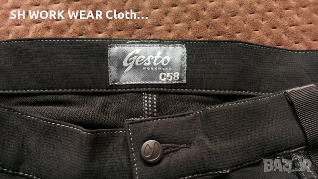 GESTO STRETCH Work Wear Trouser размер 58 / XXXL изцяло еластичен работен панталон W3-97, снимка 16 - Панталони - 42212726