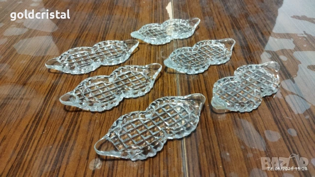 стари кристални чинийки за сервиране на сладко или др, снимка 2 - Антикварни и старинни предмети - 22989081