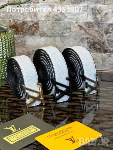 LOUIS VUITTON естествена кожа колан, снимка 16 - Колани - 50973903