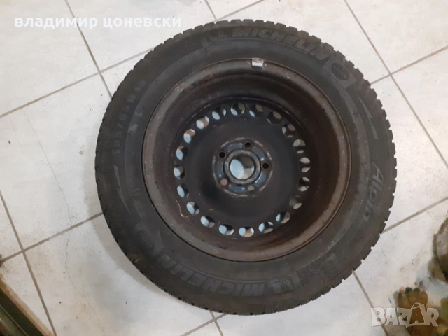 Резервна гума с джанта Мишелин 195/65 R15 Mishelin, снимка 6 - Гуми и джанти - 52307667