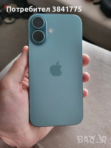 Iphone 16 128gb Teal, като нов, 100% батерия, снимка 7 - Apple iPhone - 53150125