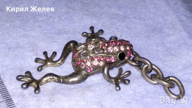 ПОСРЕБРЕНА АЖУРНА МЕДНА КРИСТАЛНА ЖАБКА АРТ ВИСУЛКА за ДАМСКИ КЛЮЧОДЪРЖАТЕЛ 34592, снимка 5 - Други - 39067925