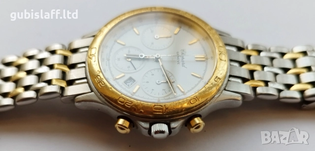 Часовник хронограф Chopard, Geneve, Swiss made, 1990-те год., снимка 8 - Колекции - 51815877