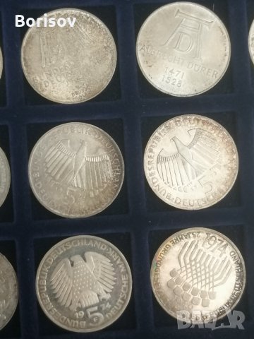 5 юбилейни немски сребърни марки , снимка 18 - Нумизматика и бонистика - 31769629