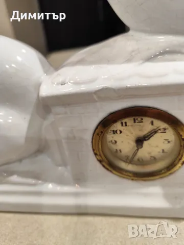 порцеланов часовник със гълъби, снимка 5 - Антикварни и старинни предмети - 49537517