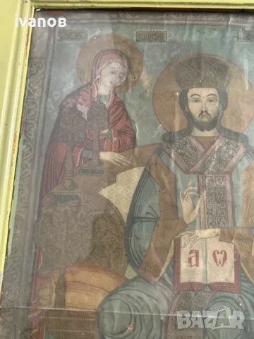 стара икона литография, снимка 5 - Антикварни и старинни предмети - 48357771