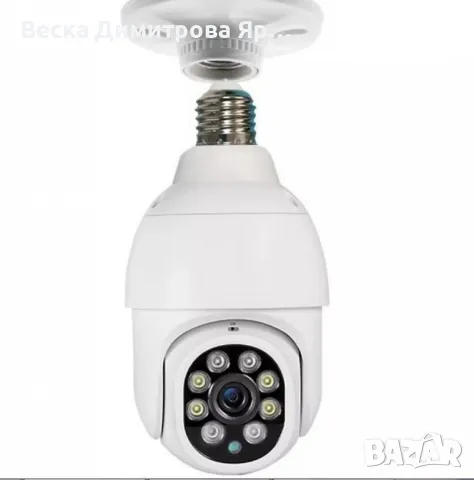 Куполна Wi-Fi камера под формата на крушка с широкообхватен ъгъл на видимост