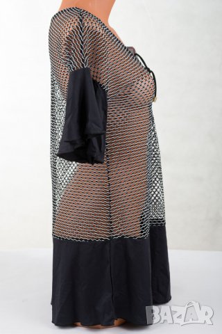 Плажна мрежеста туника в черно марка Marko - S, снимка 4 - Туники - 31410998