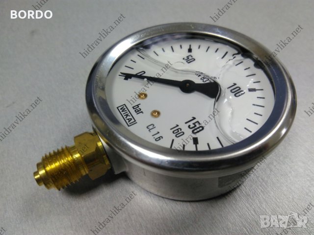 Манометър с глицерин WIKA - Ф63/0-160 bar (радиален), снимка 2 - Резервни части за машини - 30739098