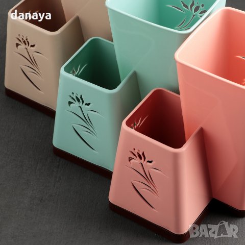 2607 Кухненска поставка за прибори сушилник за вилици лъжици, снимка 6 - Сушилници - 35225084