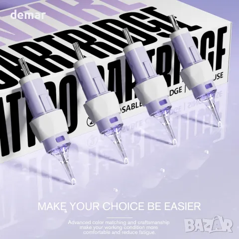 ANTIKE 20 бр. Игли за татуировки за еднократна употреба #10, 0,3 мм (1003RL), снимка 5 - Други - 50031812