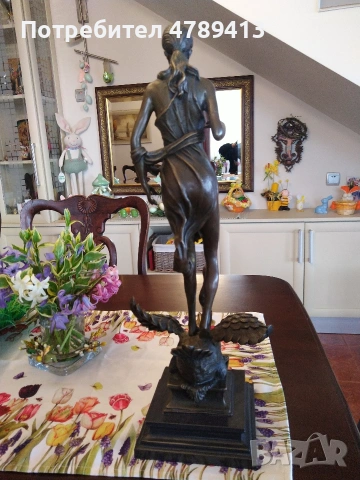 Бронзова статуетка, снимка 6 - Колекции - 54175075