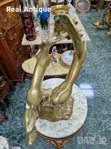 Уникална голяма антикварна английска бронзова фигура статуетка композиция , снимка 9 - Статуетки - 50979021