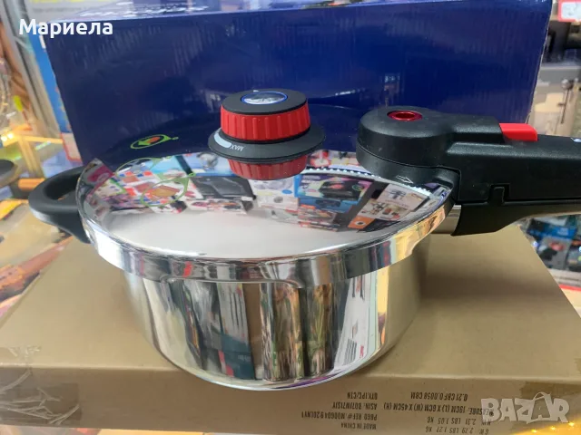 Тенджера под налягане, Monix Selecta, Select & Cook System, неръждаема стомана, 22 см, 4 литра