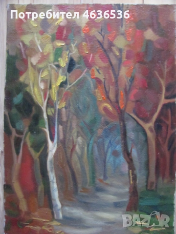 Красива Картина масло, платно ,художник Силвия Радева, снимка 5 - Картини - 52573752