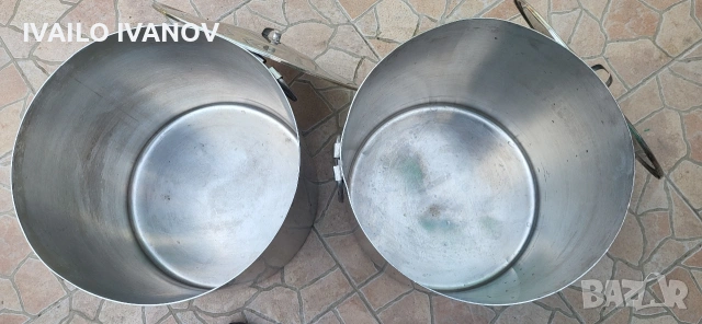 Казани 50литра на Хром Силистра 2бр дебела неръждавеика 2мм алпака , снимка 7 - Съдове за готвене - 54006482
