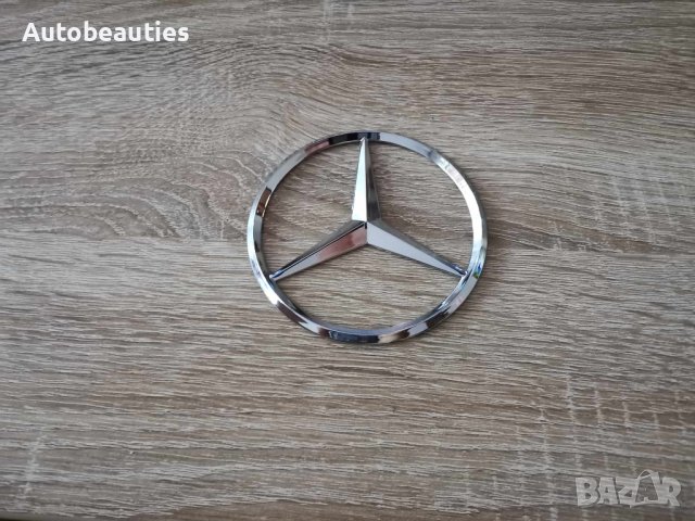 емблема лого Мерцедес Бенц Mercedes Benz сребрист гланц