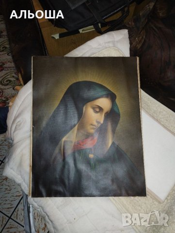 СТАРА КАРТИНА икона Mater Dolorosa "скръбна майка" от Карло Долчи, снимка 14 - Антикварни и старинни предмети - 37679927