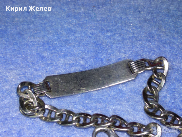 ПРЕКРАСНА ИТАЛИАНСКА СРЕБЪРНА ГРИВНА СРЕБРО 925 ITALY с БЯЛА ПОЗЛАТА ВИНТИДЖ ПЛЕТКА 43212, снимка 8 - Гривни - 44692247