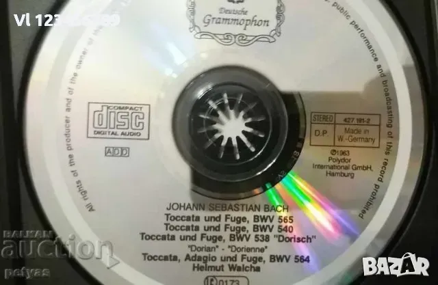 СД - JOCHANN SEBASTIAN BACH ' TOCCATAS AND FUGUES' - CD, снимка 3 - CD дискове - 49861604