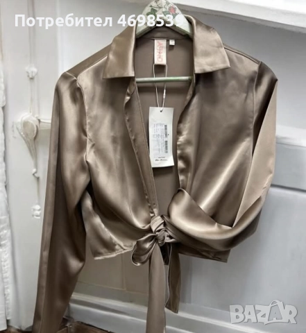 Нова сатенирана риза Only , снимка 2 - Ризи - 52975637