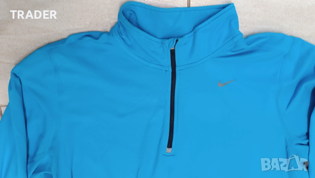 Термо блуза за бягане Nike Dry fit с процепи в ръкавите тип ръкавица, снимка 2 - Спортни дрехи, екипи - 41058288