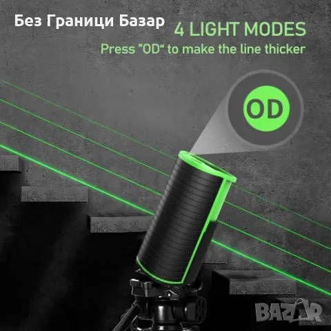 Нов Лазерен нивелир ZHJAN – самонивелиращ, Type-C, 360° магнитна основа, снимка 5 - Измервателни инструменти - 49810747