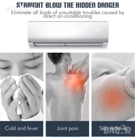 🛡️ Регулируем Дефлектор за Климатик – Отклонява Струята, Предотвратява Настинки, снимка 4 - Климатици - 52559242